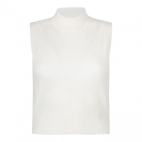 White Sleeveless Top