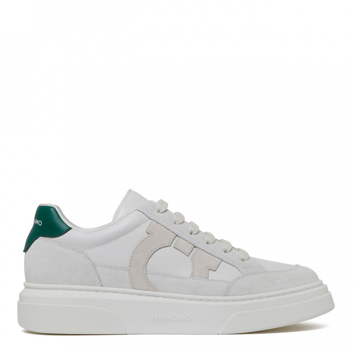 White and Green Cassina Sneakers