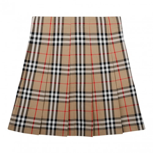 Check Pleated Skirt