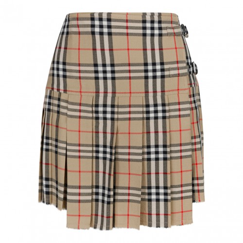 Beige Archive Mini Kilt