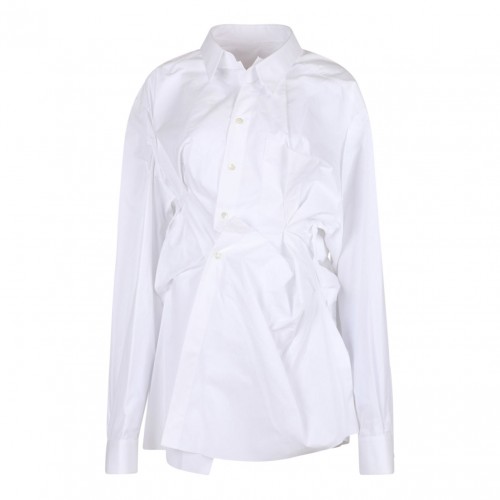 White Asymmetric Shirt