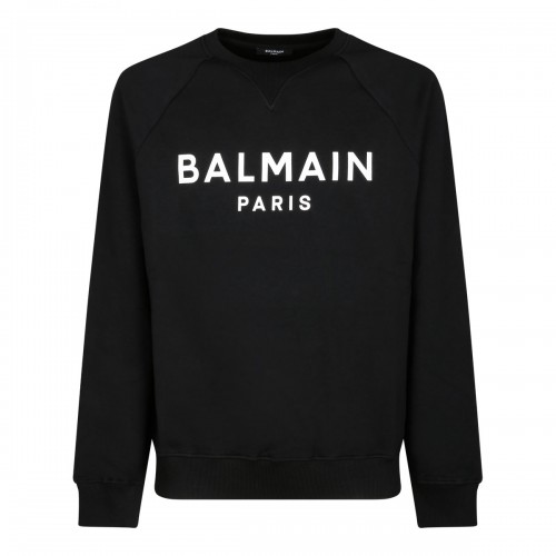 Black Logo Print Sweatshirt