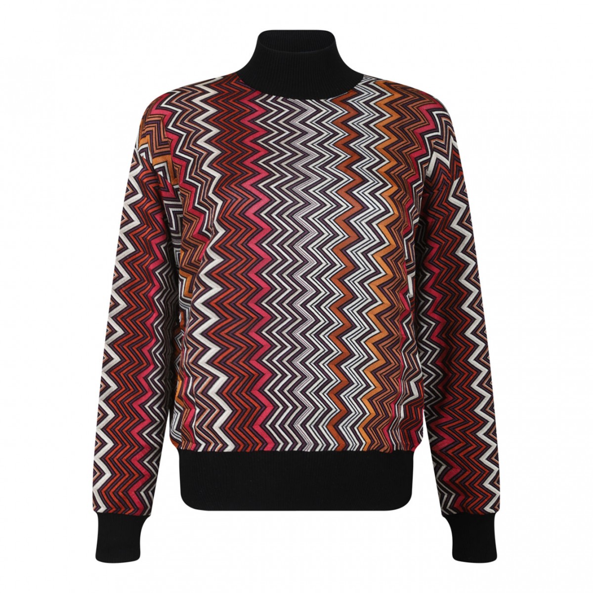 Multicolour ZigZag Motif Sweater