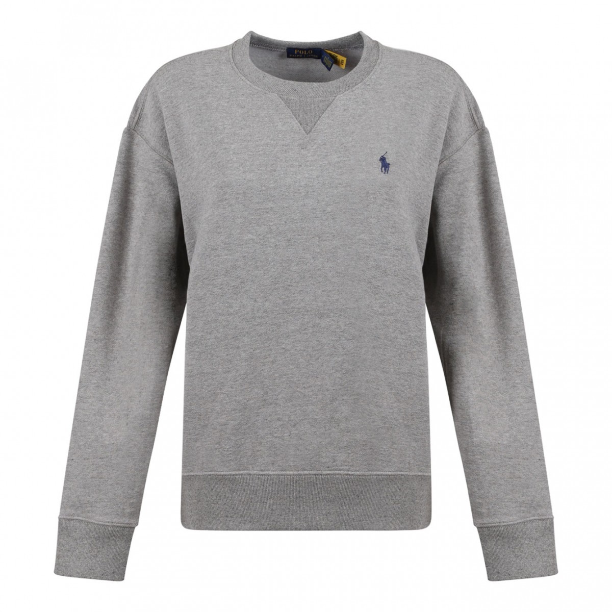 Grey Logo Embroidered Sweatshirt