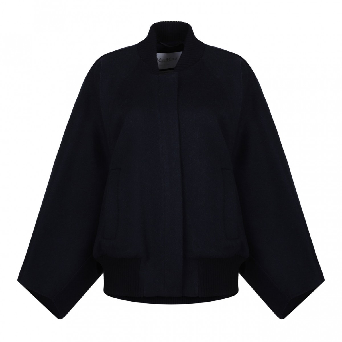 Navy Blue Cape Effect Coat