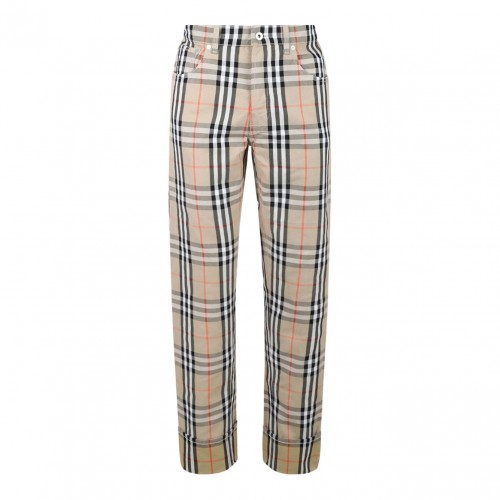 Check Print Trousers