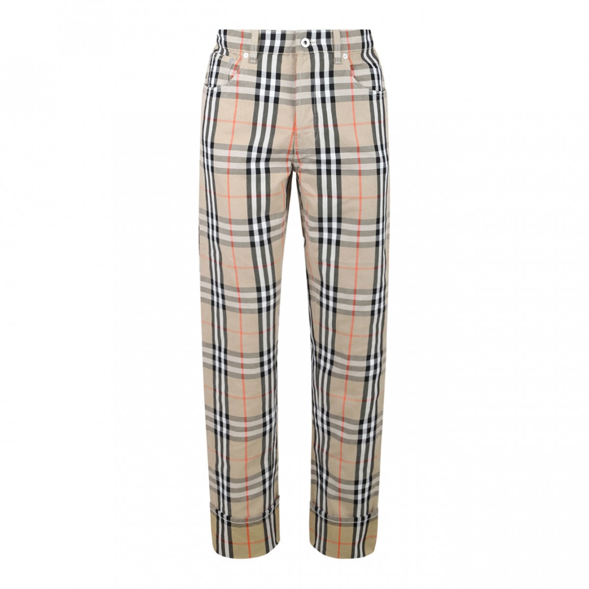 Check Print Trousers