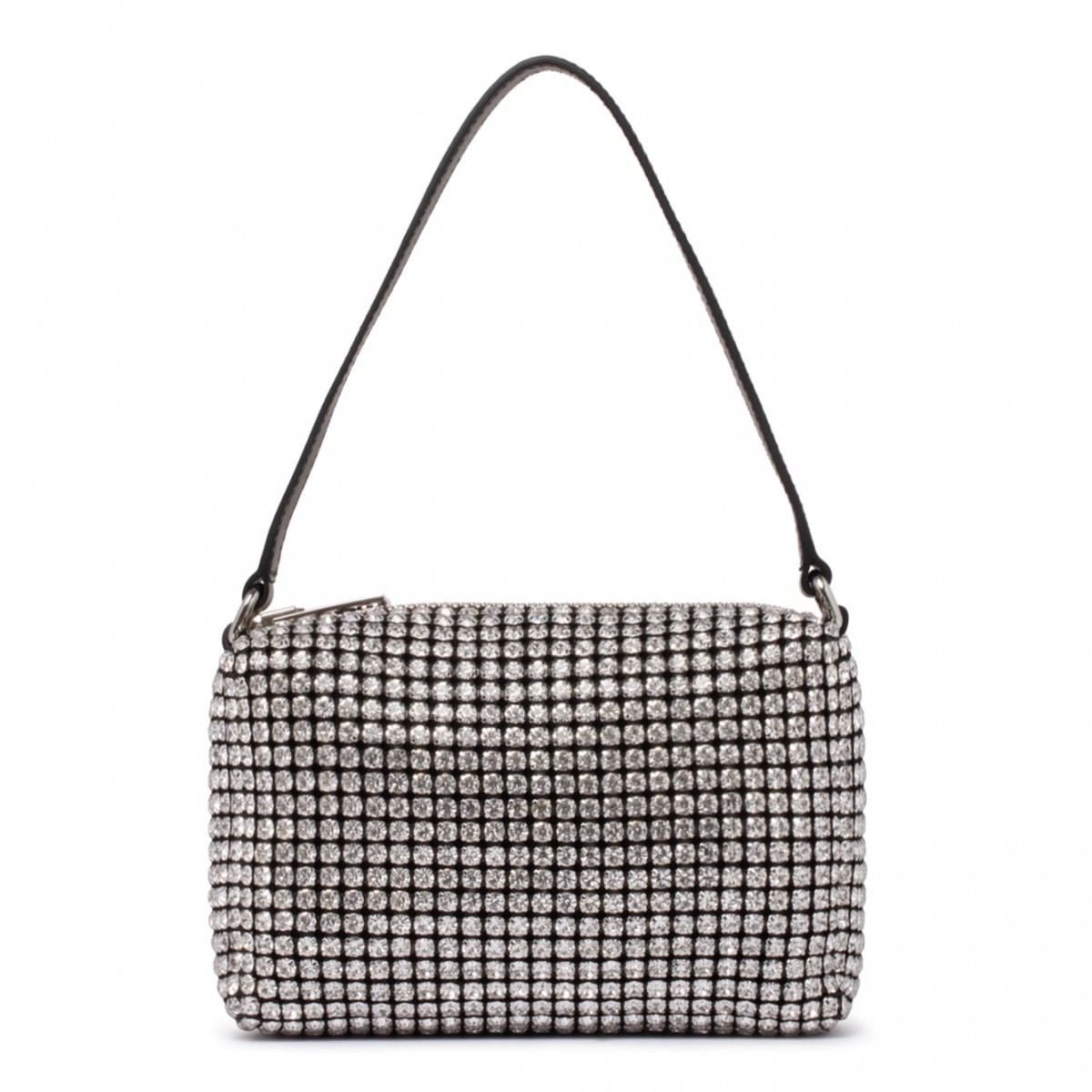 Silver Rhinestones Clutch Bag