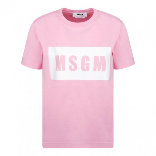 Pink Logo Print T-Shirt