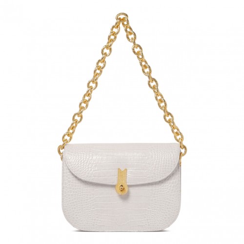 Ivory Cacciatora Croco Bag