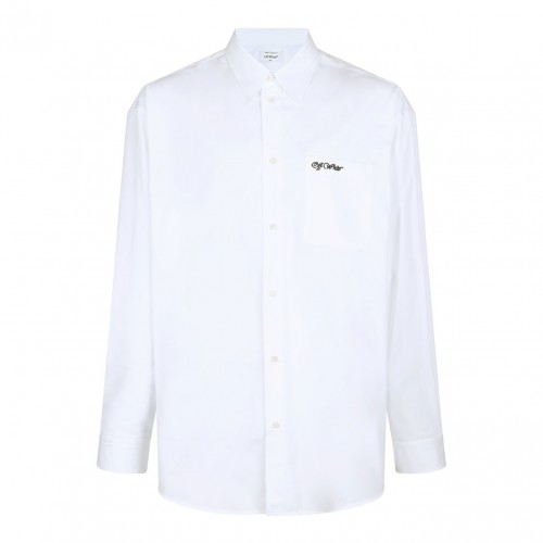 White College Poplin Shirt