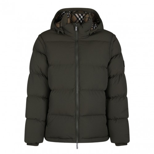 Olive Green Puffer Jacket