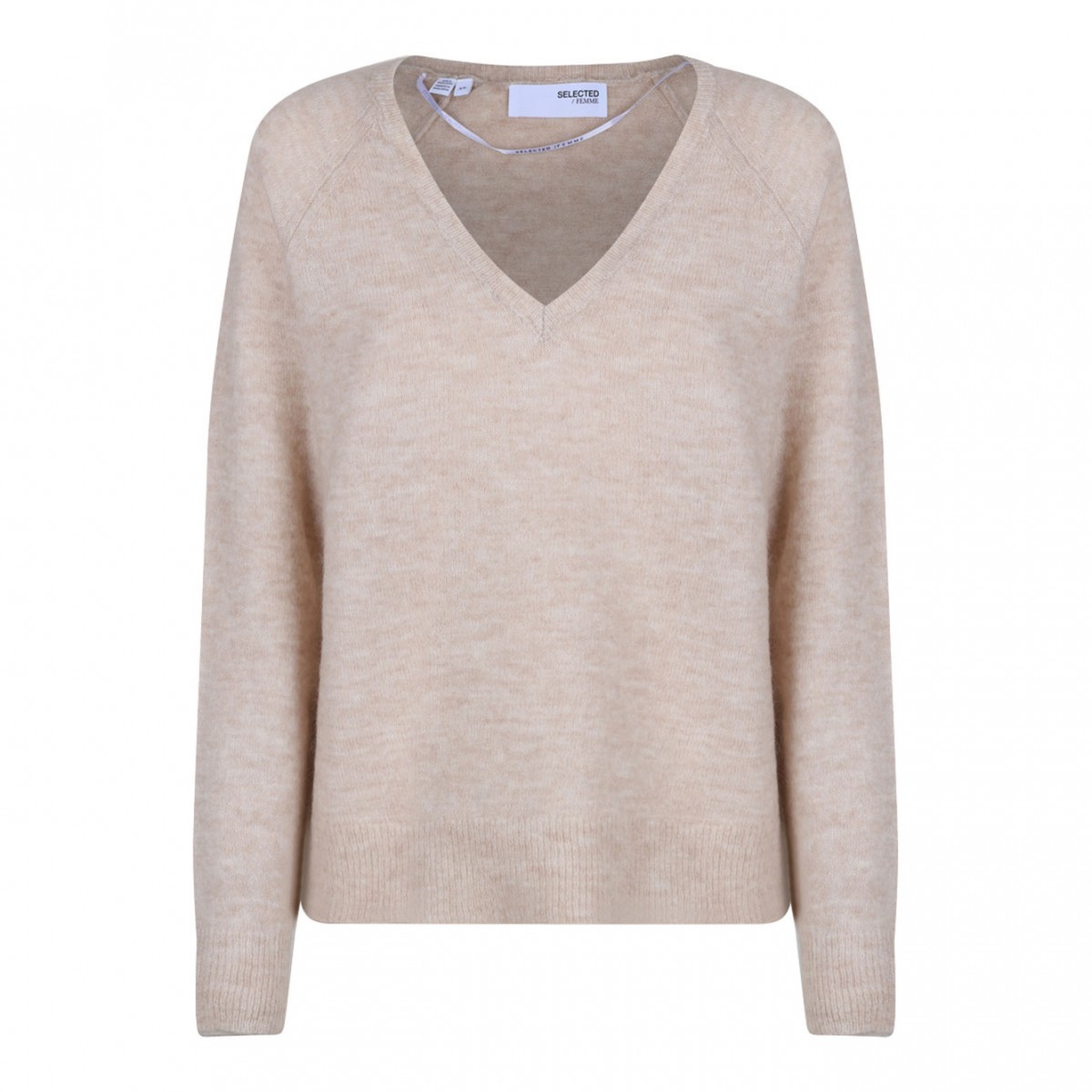 Beige Knitted Sweater