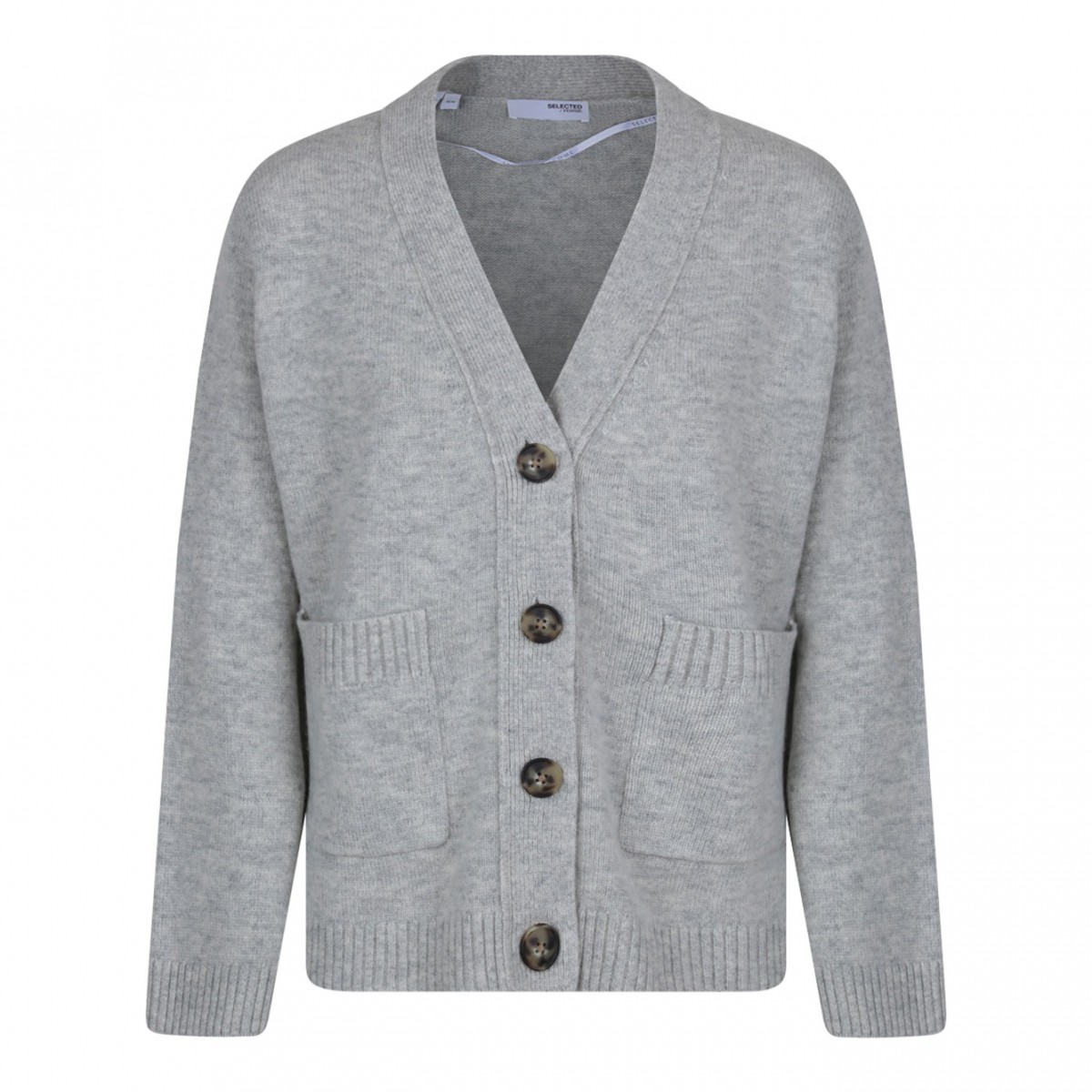 Light Grey Knitted Cardigan