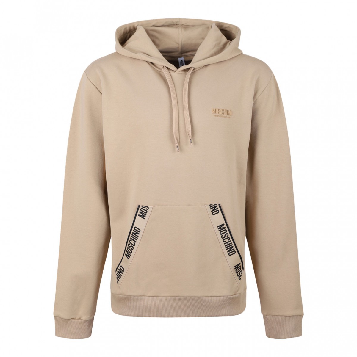 Beige Hooded Sweatshirt