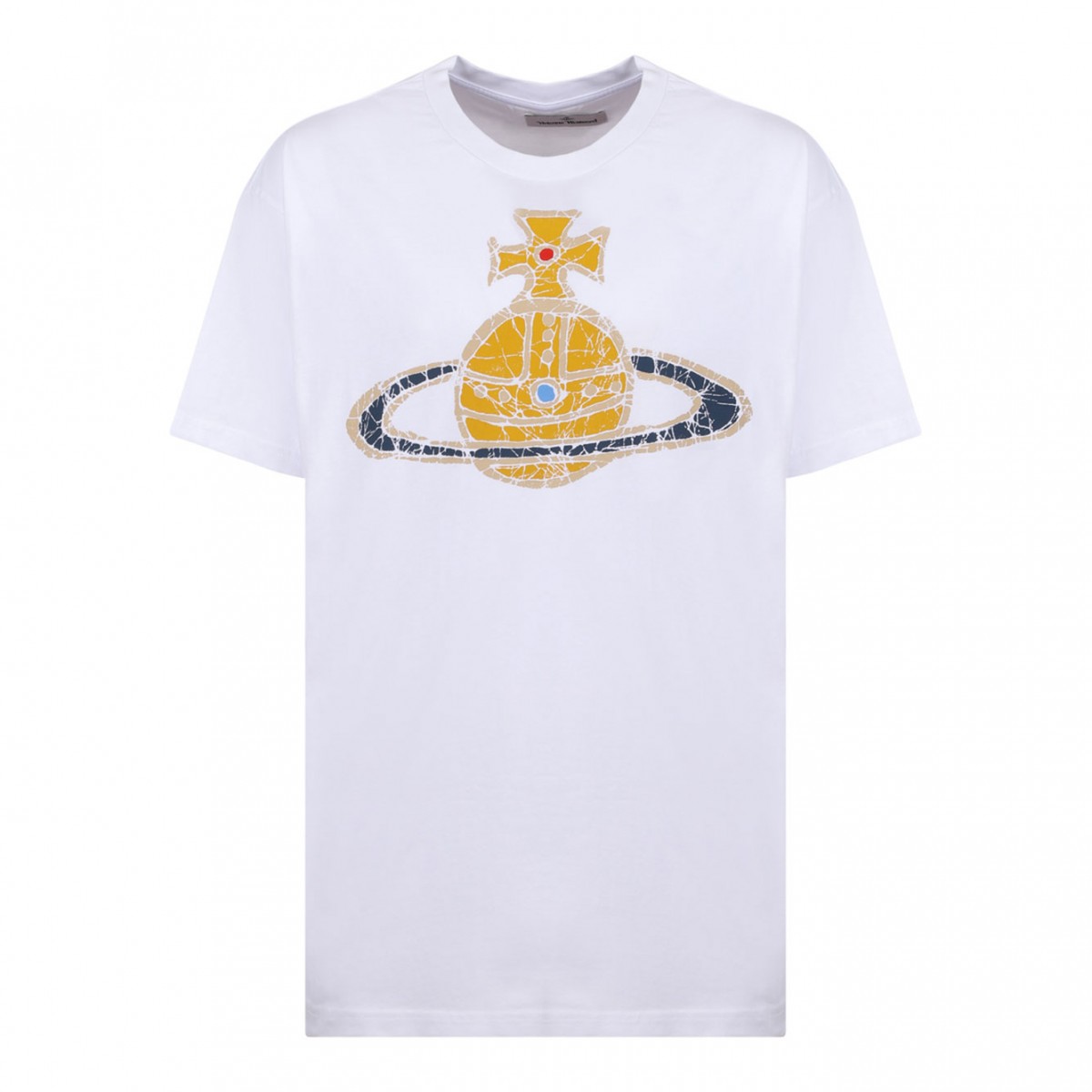 White Orb Logo Print T-Shirt