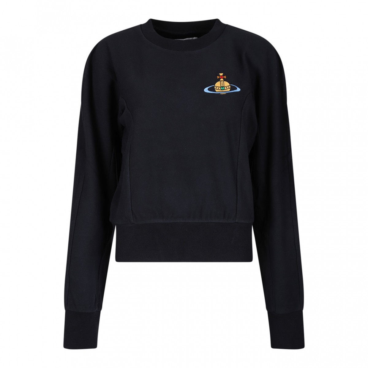 Navy Blue Logo Patch Sweatshirt