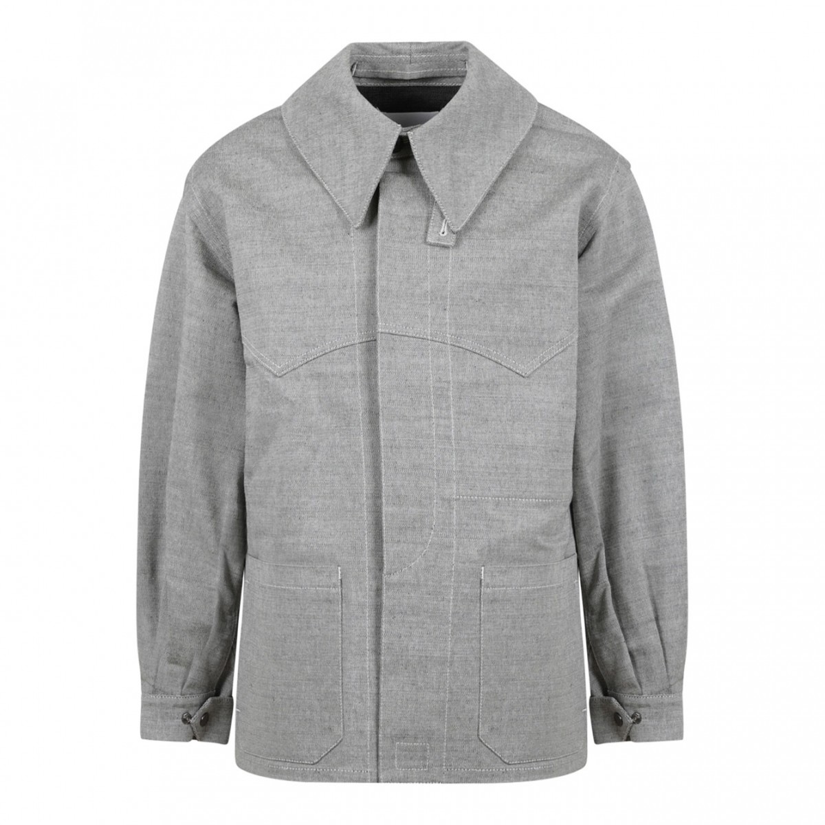 Light Grey Shirt Jacket