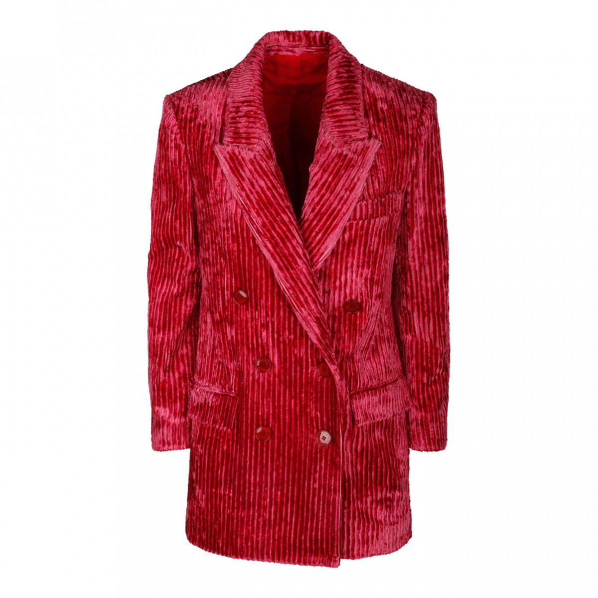 Raspberry Velvet Effect Jacket