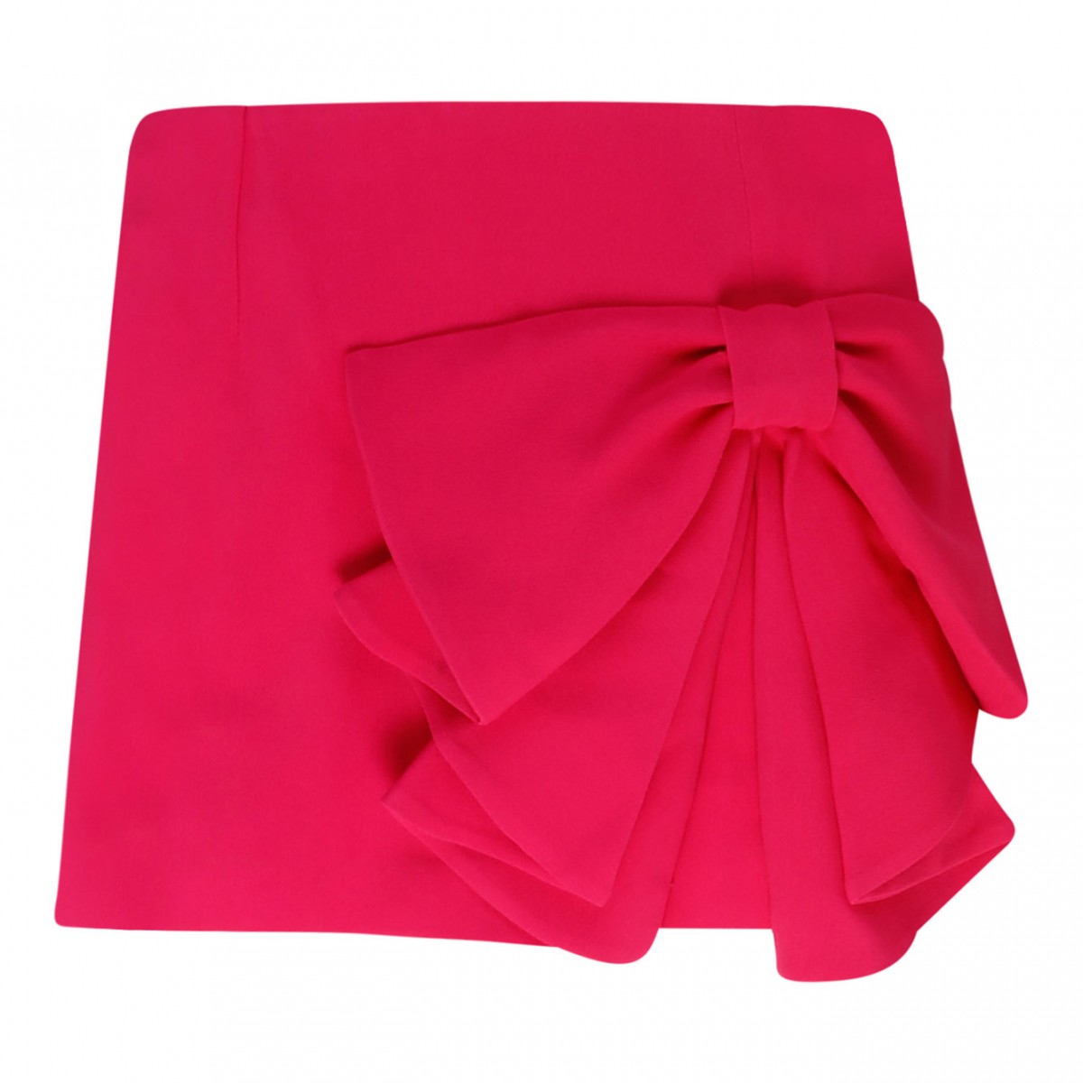 Fuchsia Viscose Blend Skorts With Bow