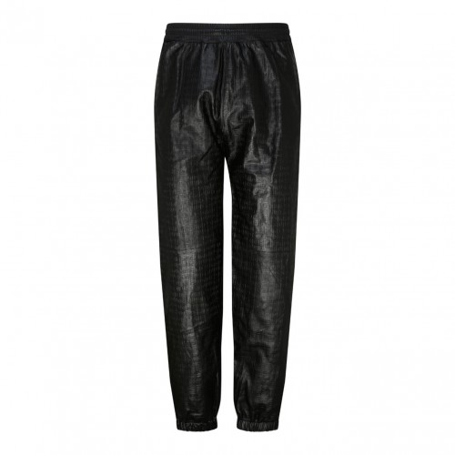 Black Nappa Leather Jogging...