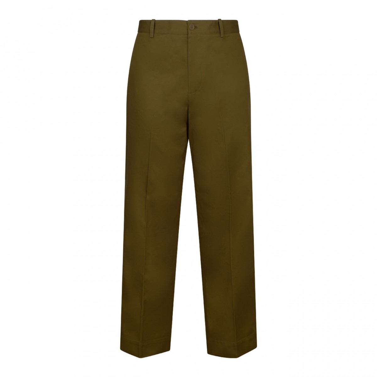 Beige Mid Rise Trousers