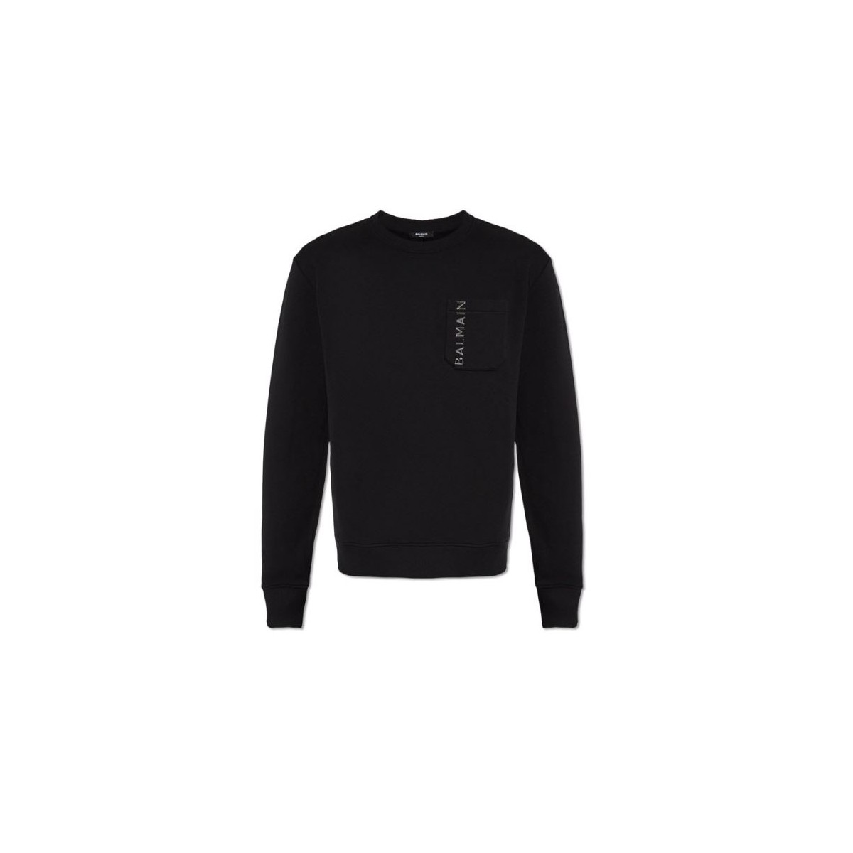 Black Embossed Logo Sweatshirt