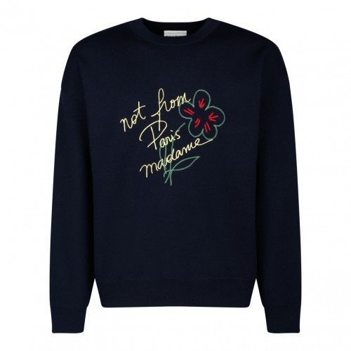 Navy Le Sweatshirt Slogan...