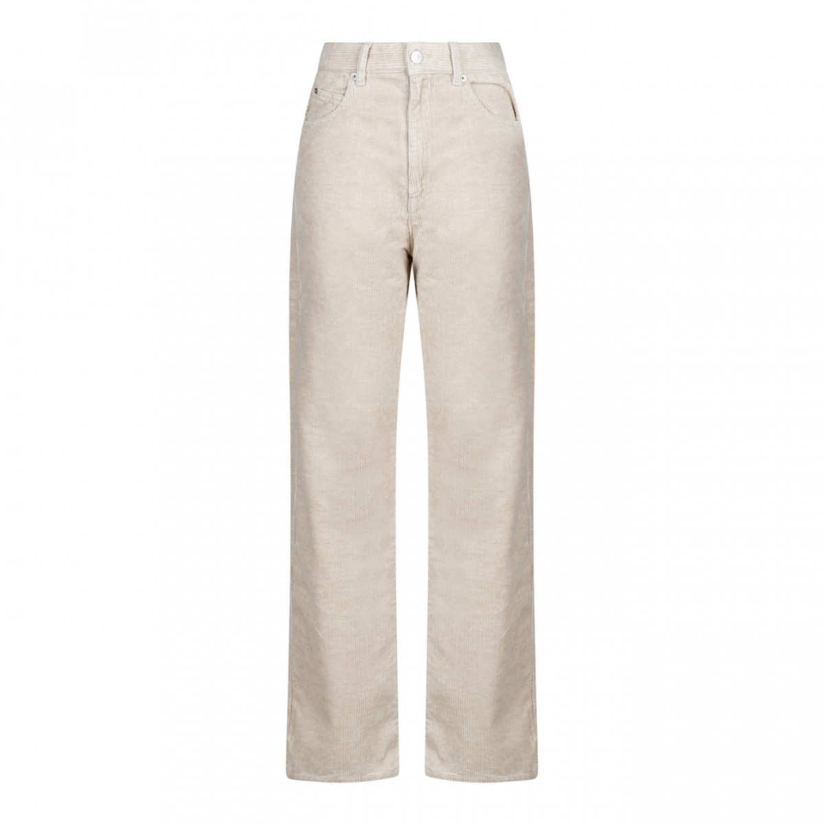 Light Beige Corduroy Trousers