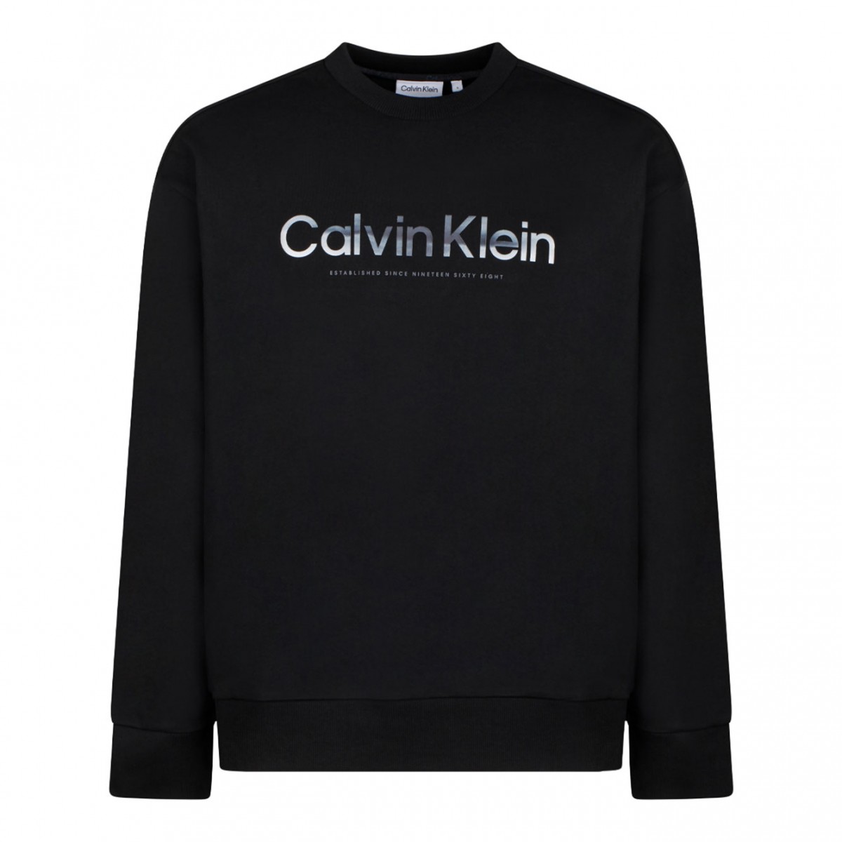 Black Contrasting Logo Sweatshirt