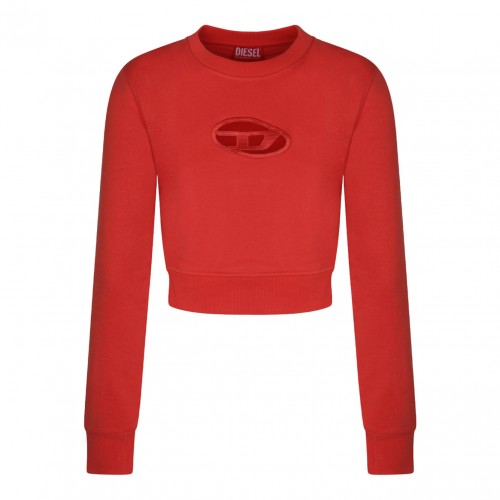 Red Cut Out Logo Sweatshirt