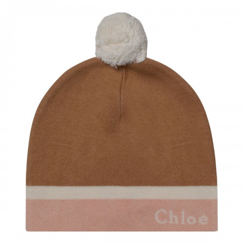 Light Pink and Beige Pompom...