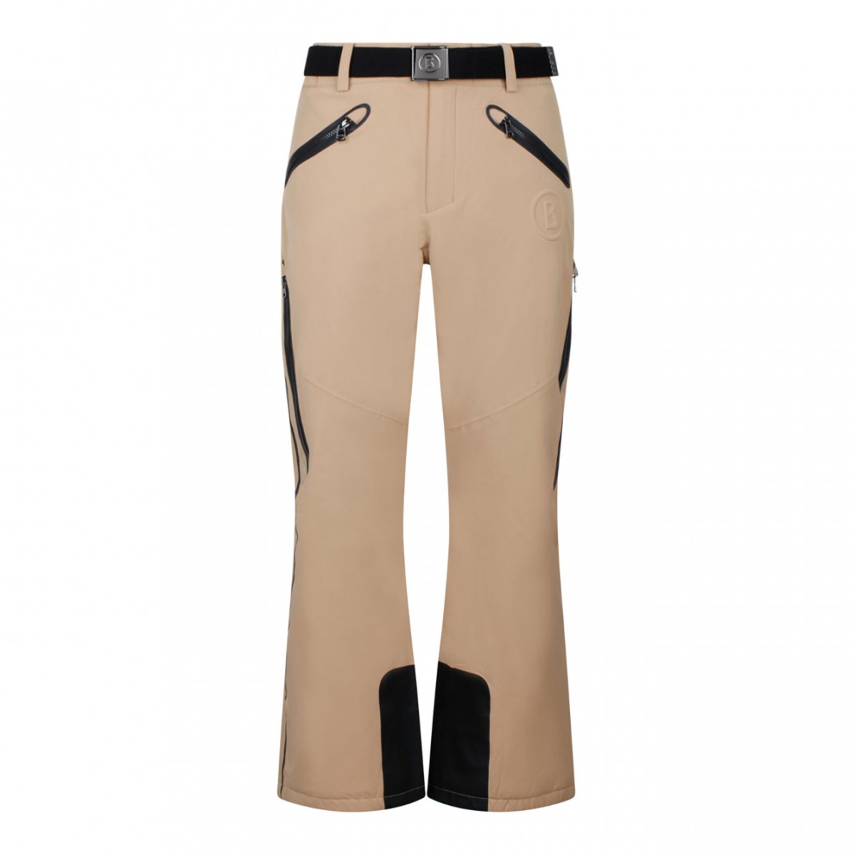 Beige and Black Ski Trousers