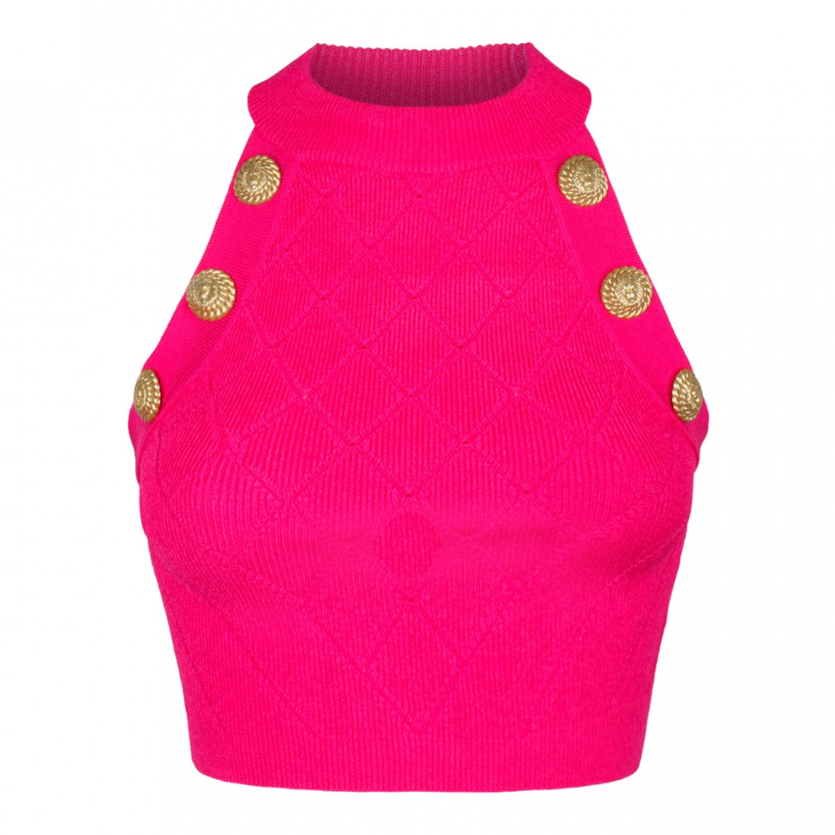 Fuchsia Knitted Vest