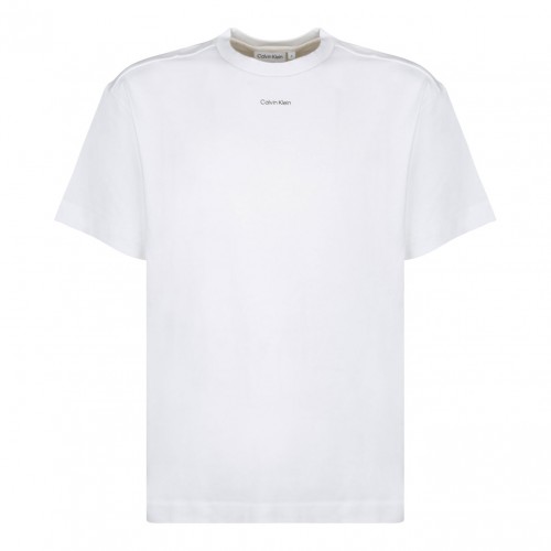 White Logo Print T-Shirt