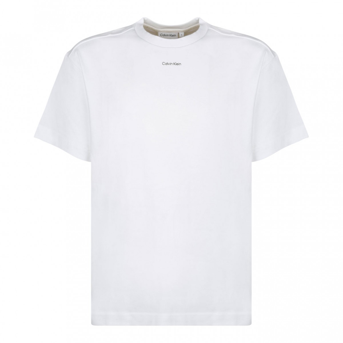 White Logo Print T-Shirt