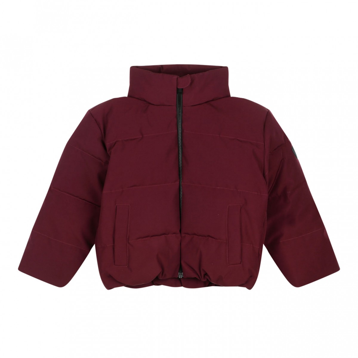 Prune Padded Zip Fastening Jacket