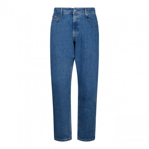 Tapered Mid Blue Jeans