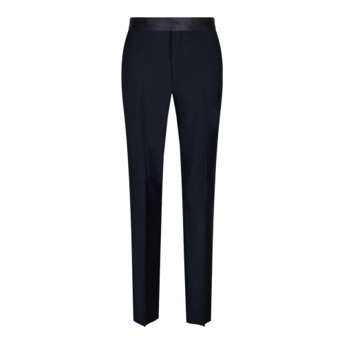 Night Blue Wool Trousers