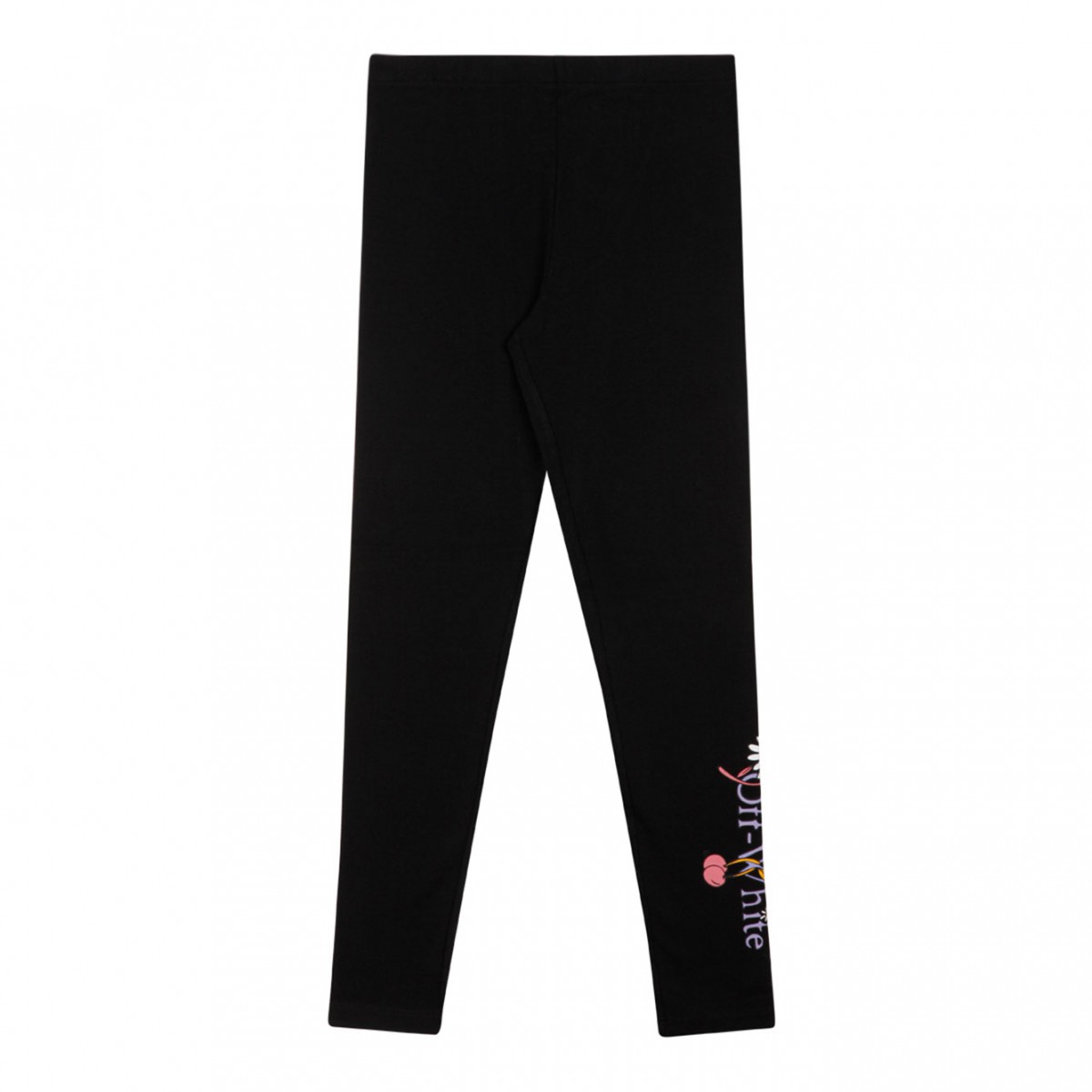 Black Funny Flowers Leggings