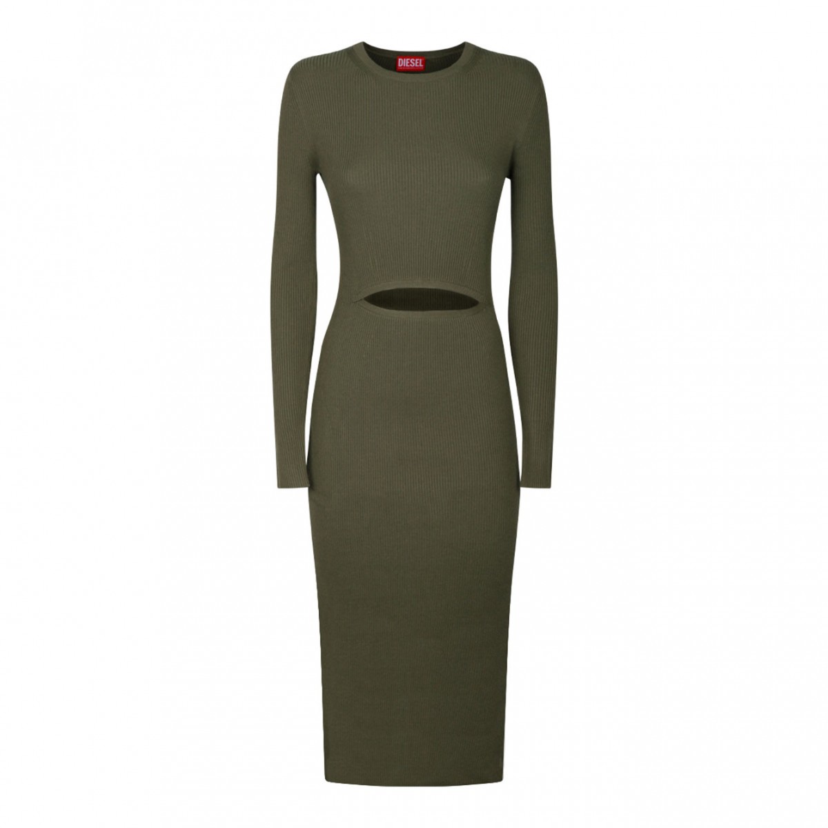 Dark Green Cut Out Dress