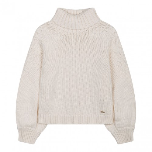 Ivory White Knitted Jumper