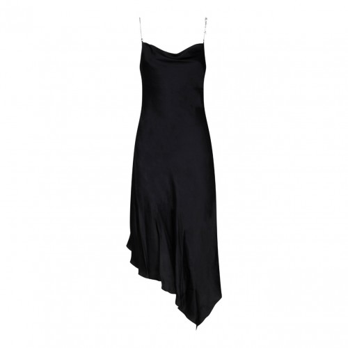 Black Satin Slip Dress