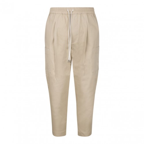 Beige Cropped Pants