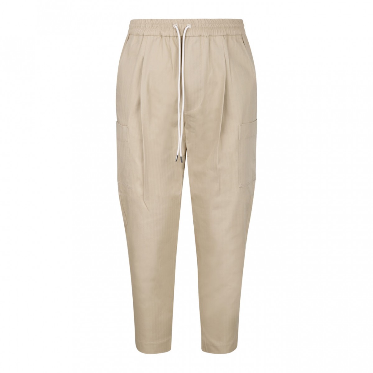 Beige Cropped Pants