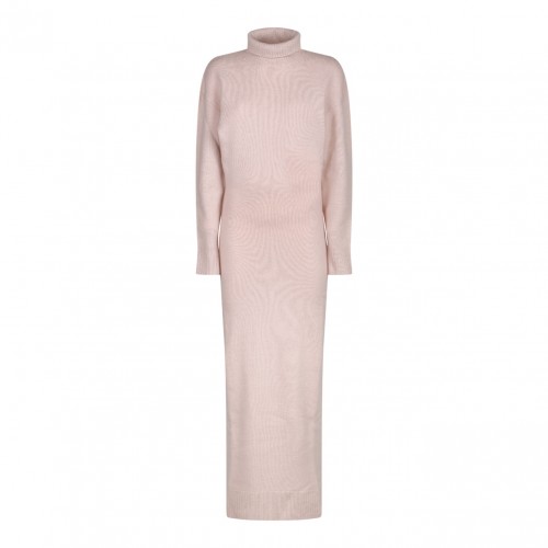 Light Pink Knitted Maxi Dress