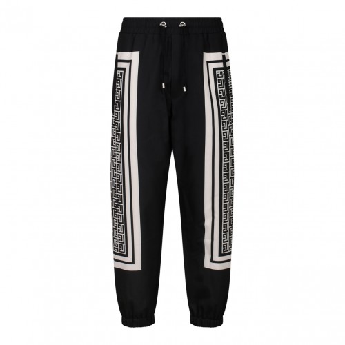 Black and Beige Track Pants