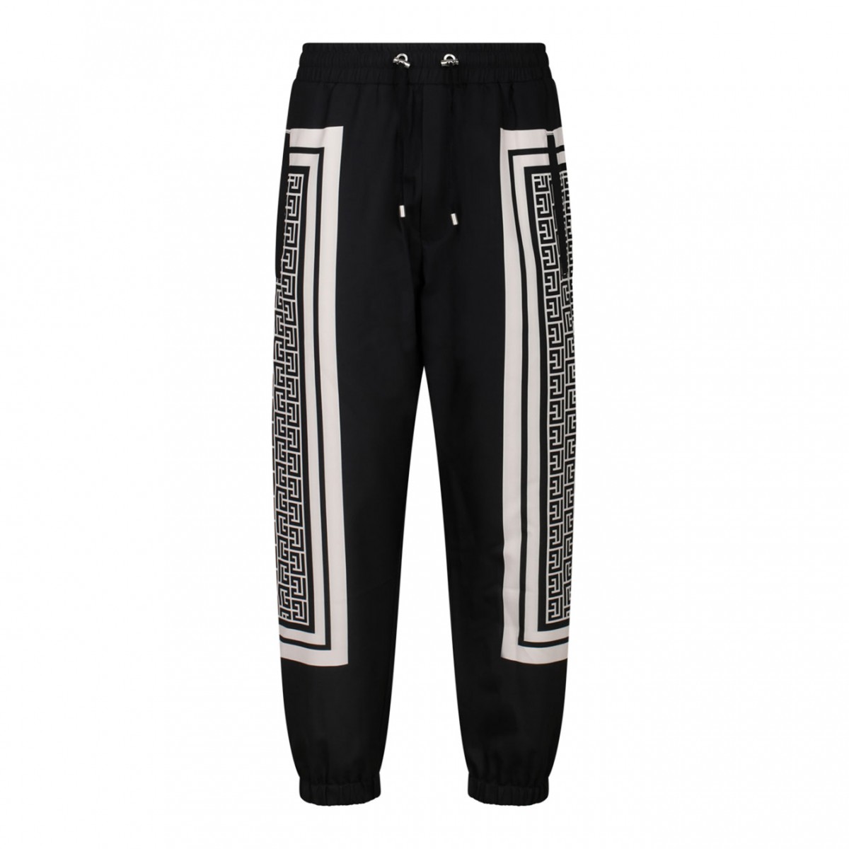 Black and Beige Track Pants