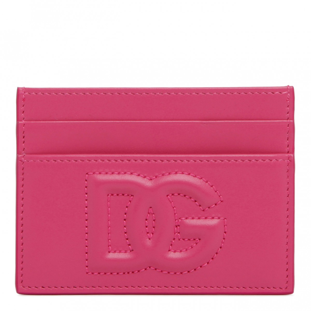 Hot Pink Embossed Logo Cardholder