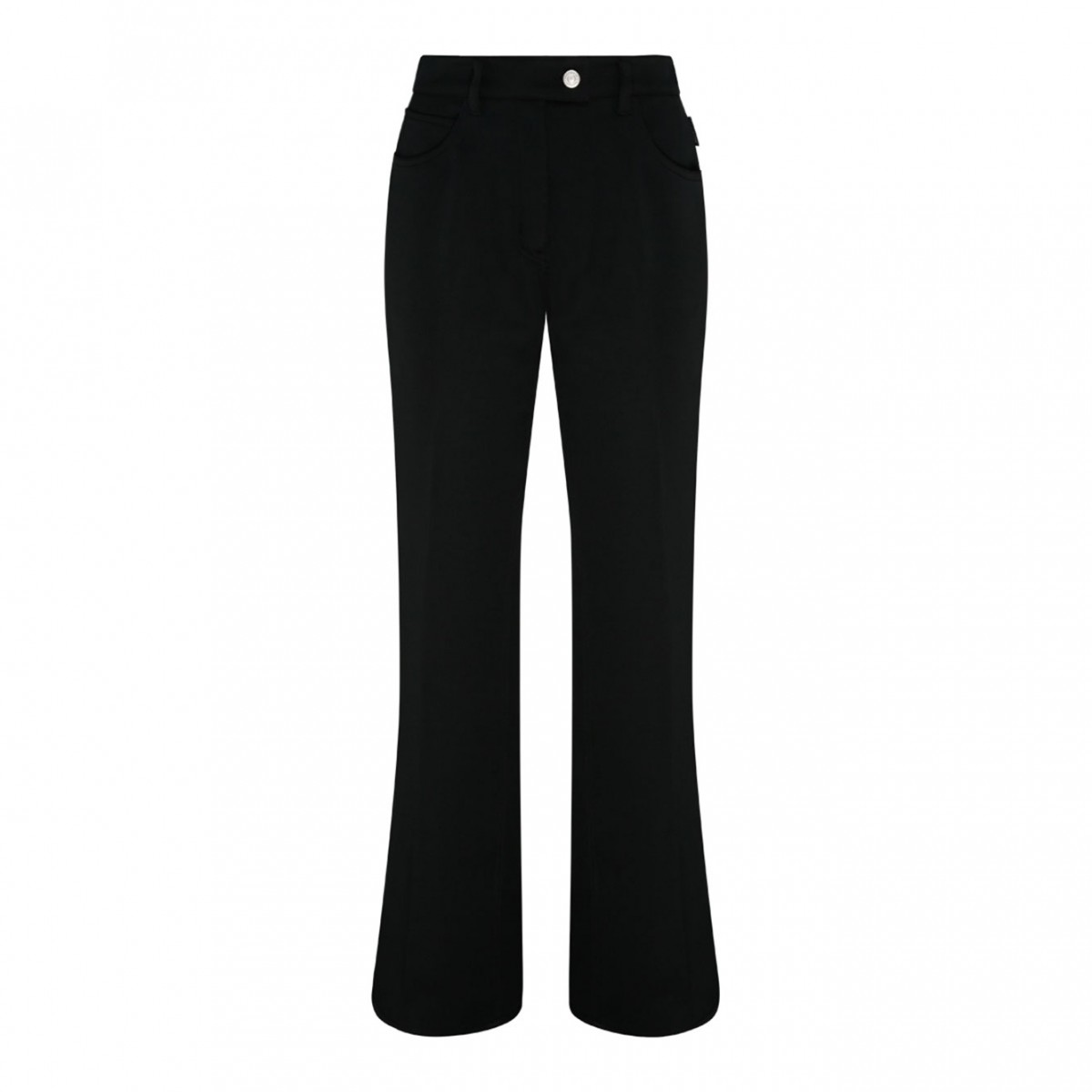 Courreges Black Twill 70'S Bootcut Pants